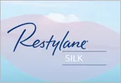 Restylane Silk logo and lips